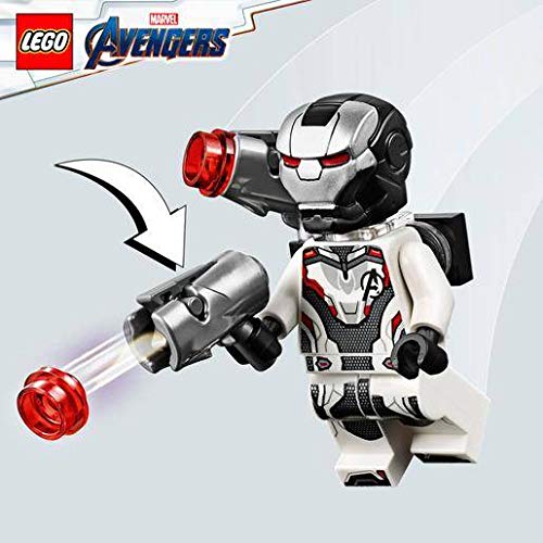 minifigures included with lego marvel avengers war machine buster 76124 for iconic scenes