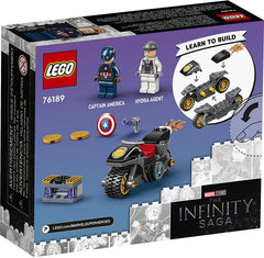 LEGO Marvel Captain America and Hydra Face-Off 76189 disc shooter invites interactive play