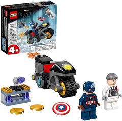 LEGO Marvel Captain America and Hydra Face-Off 76189 motorcycle in action fuels imaginative play