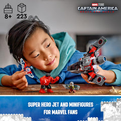 LEGO Captain America minifigure with retractable wings enhances heroic roleplay
