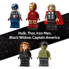 Minifigures retractable to hidden position for reassembly and display rotation.