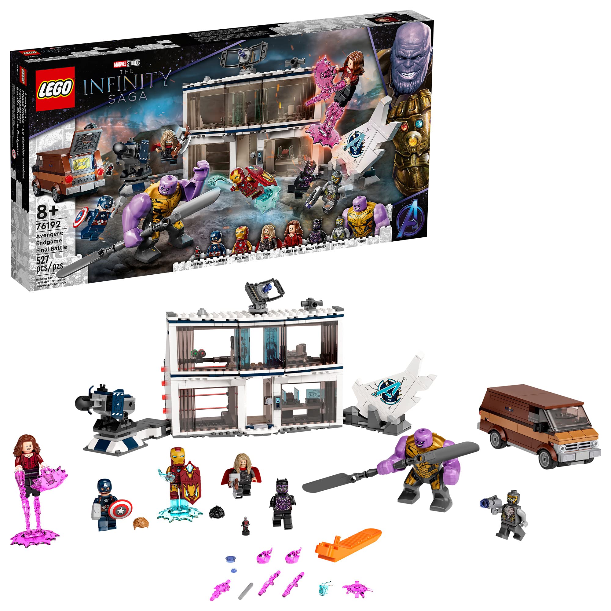 LEGO Marvel Avengers Endgame Final Battle 76192 set image, epic battle scene for imaginative play.