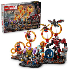 LEGO Marvel Endgame final battle figures lineup for epic hero showdown play