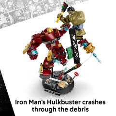 LEGO Hulk minifigure included for smash-and-battle scenes