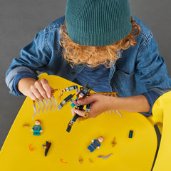 Dynamic battle scene inspires imaginative play with LEGO Marvel Eternals Aerial Assault.
