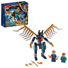 LEGO Marvel Eternals Aerial Assault: Ikaris and Sprite figures for imaginative play.