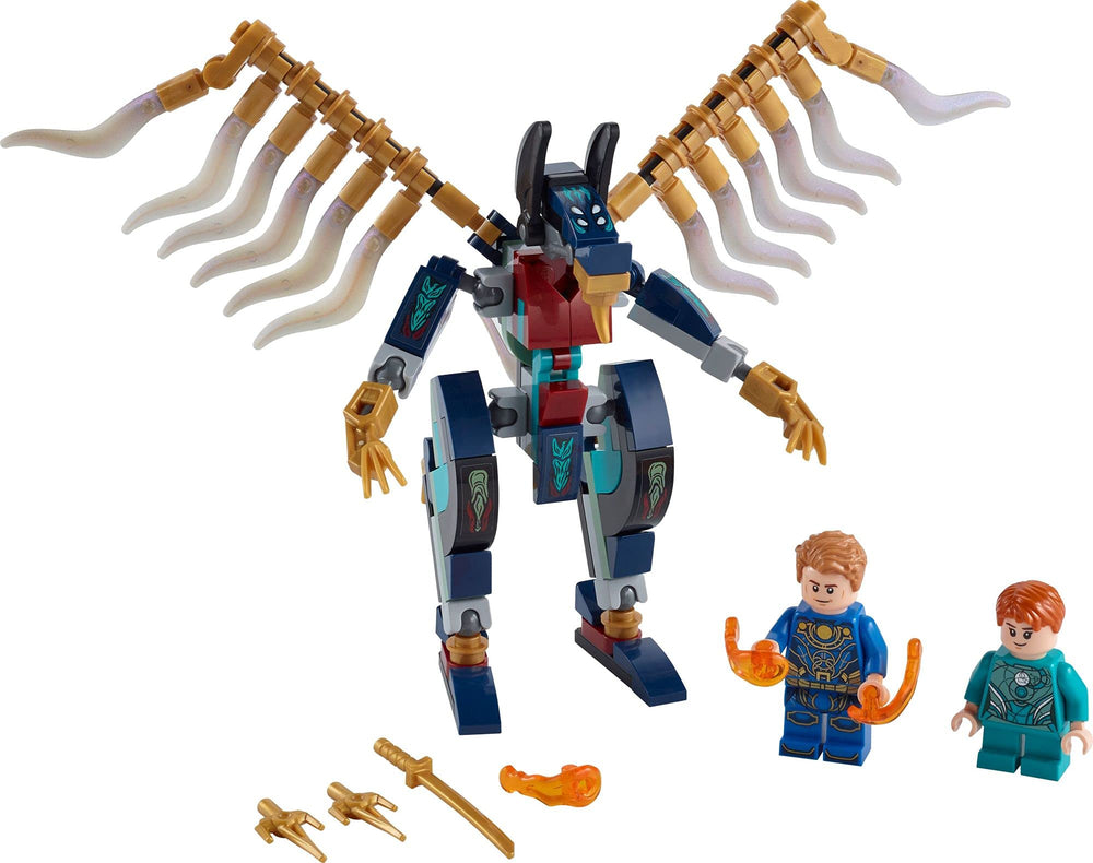 Winged Deviant figure adds dramatic action to LEGO Marvel Eternals Aerial Assault.
