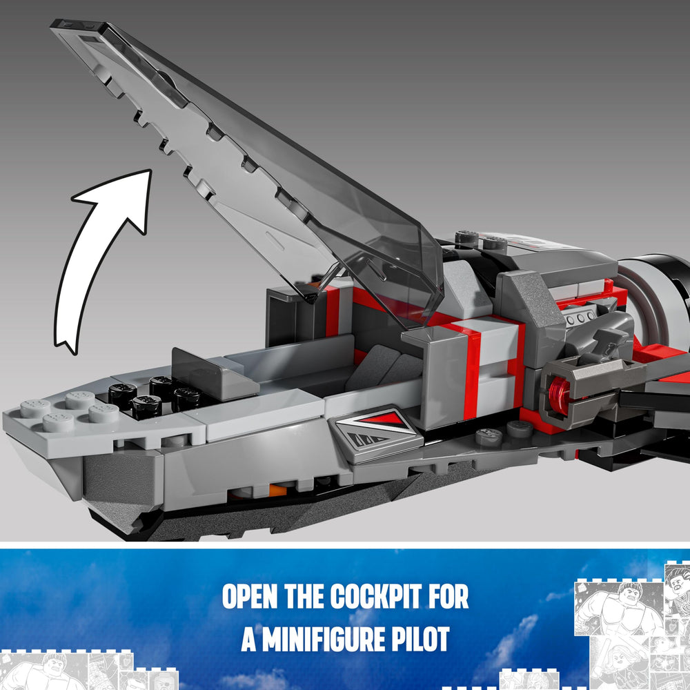 LEGO Falcon minifigure with opening wings supports dynamic aerial scenes
