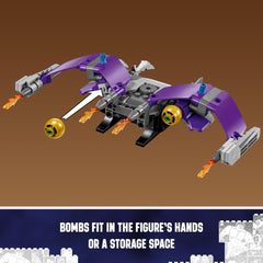 LEGO Marvel Green Goblin construction figure in action pose for dynamic play scenes.