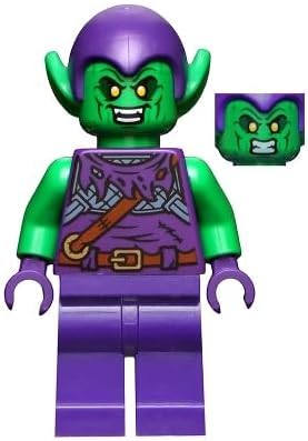 Close-up of Green Goblin print and accessories for collectors.