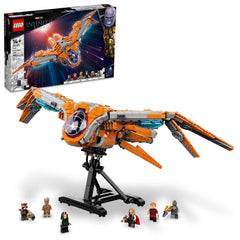 LEGO Marvel Guardians Ship cockpit opens to fit minifigures for imaginative play.