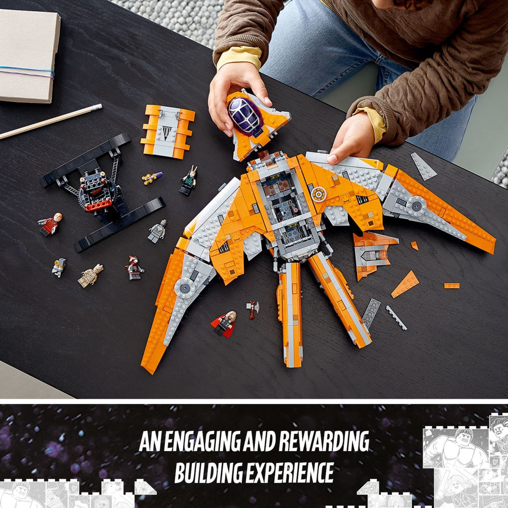 Rotatable display stand lets you pose the ship from dramatic angles.