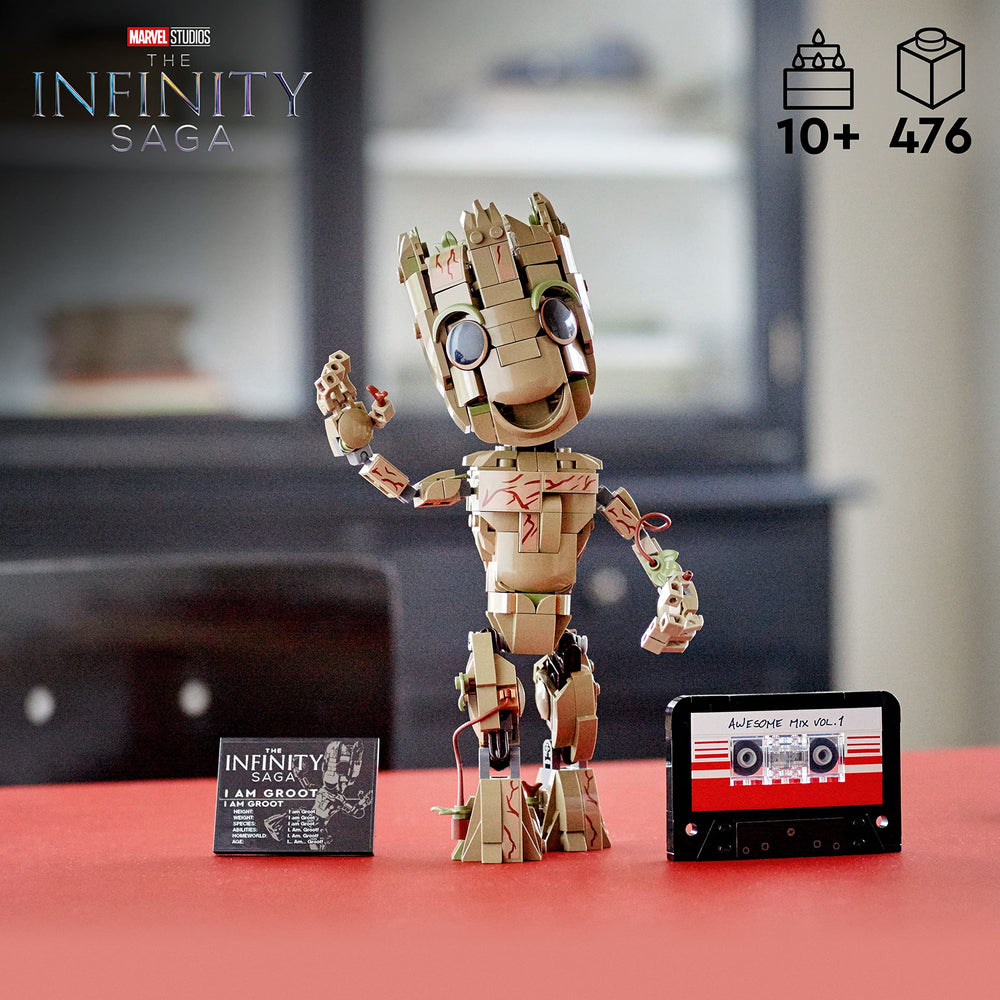 LEGO Marvel I am Groot 76217 poseable figure ready for expressive posing