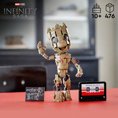 LEGO Marvel I am Groot 76217 poseable figure ready for expressive posing