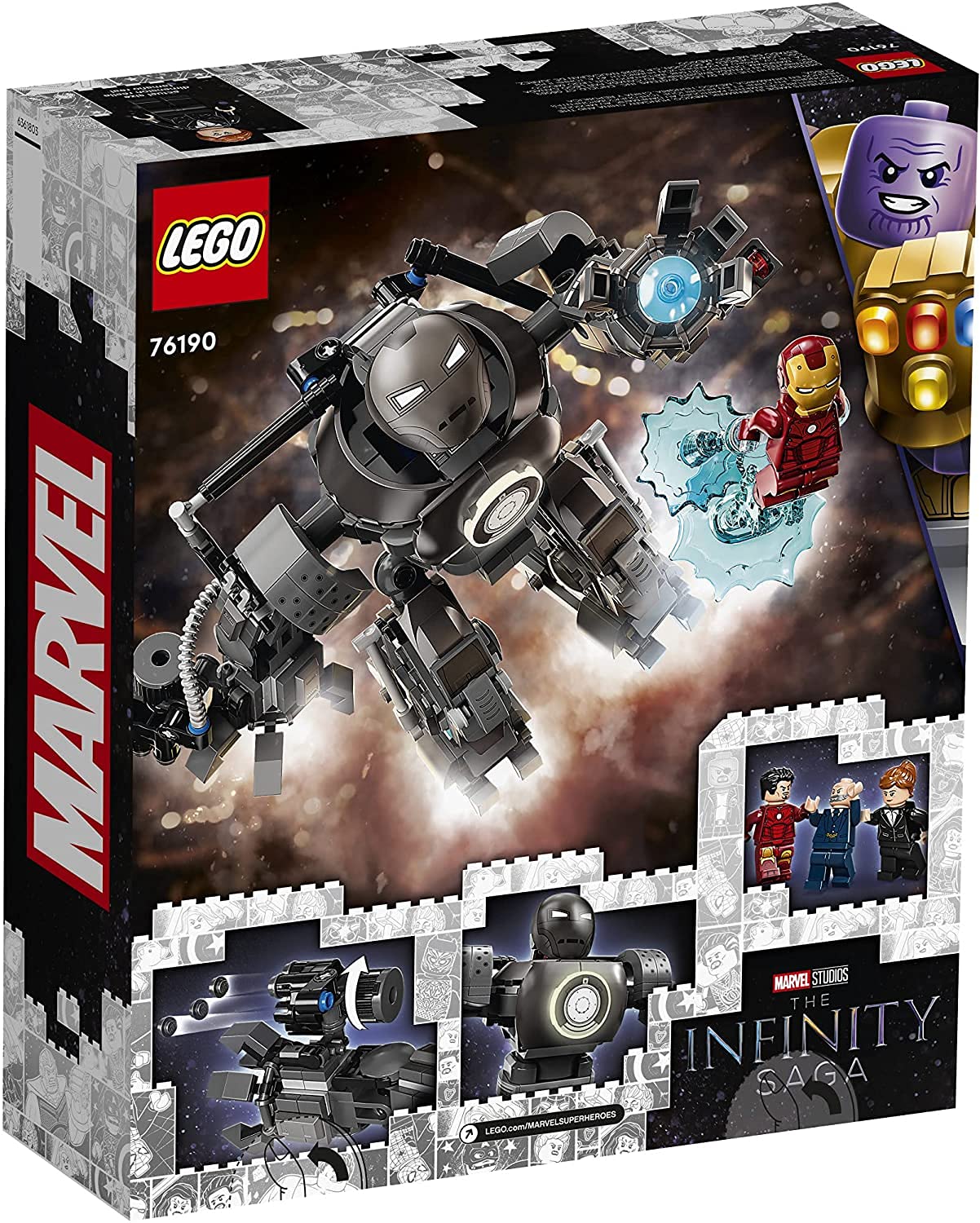 LEGO Marvel Iron Man Monger Mech left arm shooter adds battle versatility