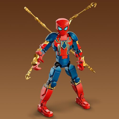 LEGO Marvel Iron Spider-Man armor detail highlights Tony Stark tech-inspired design