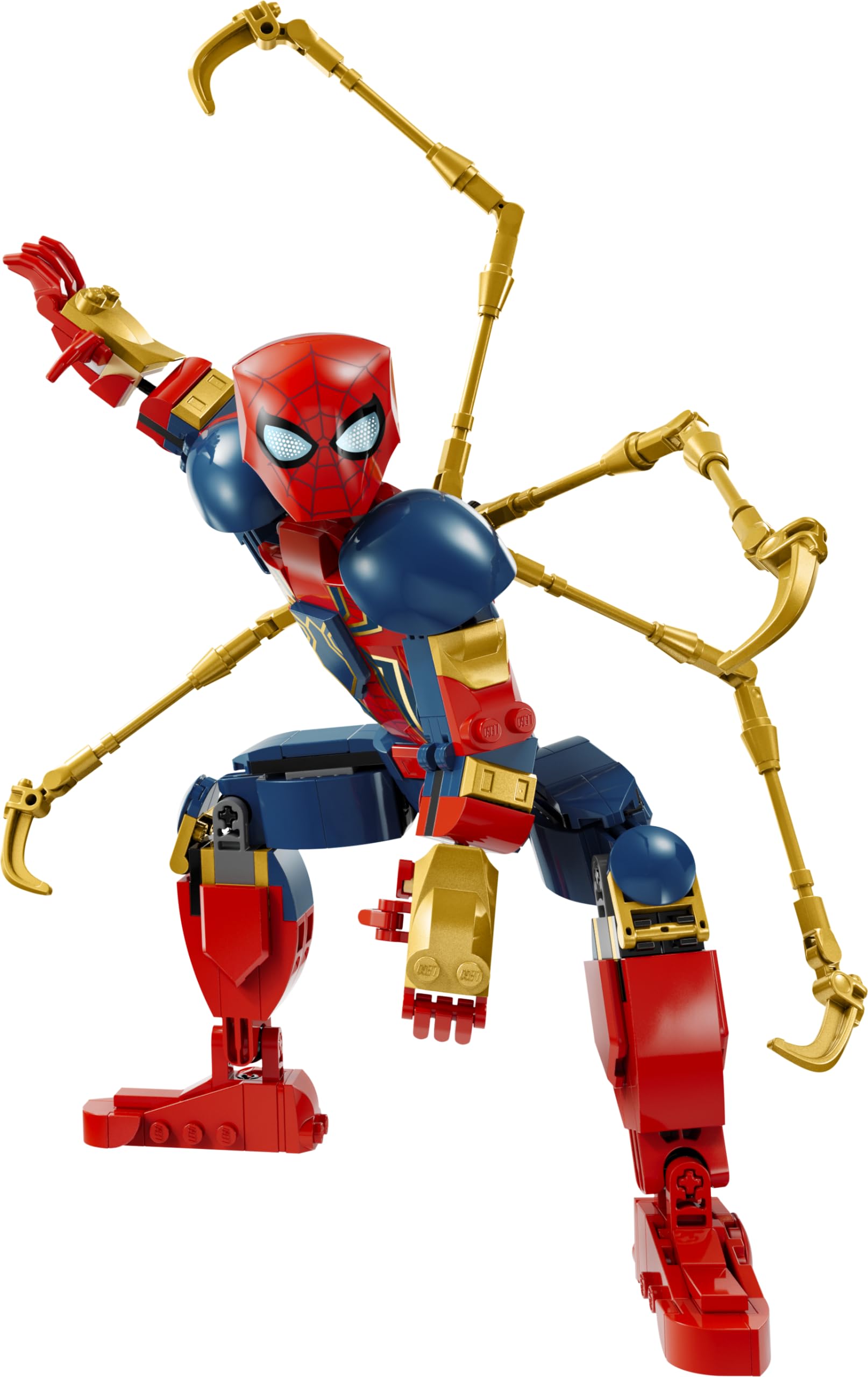LEGO Marvel Iron Spider-Man minifigure articulation enables action-packed scenes