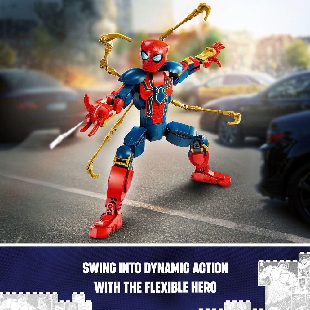 LEGO Marvel Iron Spider-Man packaging box for gifting or collection.