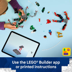LEGO Marvel Mech Battle 3D Instructions via Builder app for easy building.