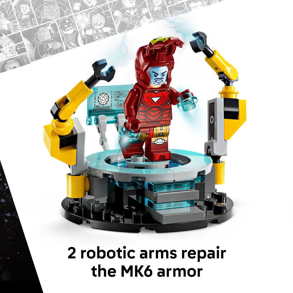 LEGO Marvel Pepper Potts and Aldrich Killian minifigs—storytelling potential and collectability.