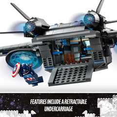 LEGO Marvel Quinjet interior passenger area for boarding adventures