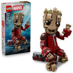 LEGO Marvel Ravager Jumpsuit Groot poseable figure for display and play