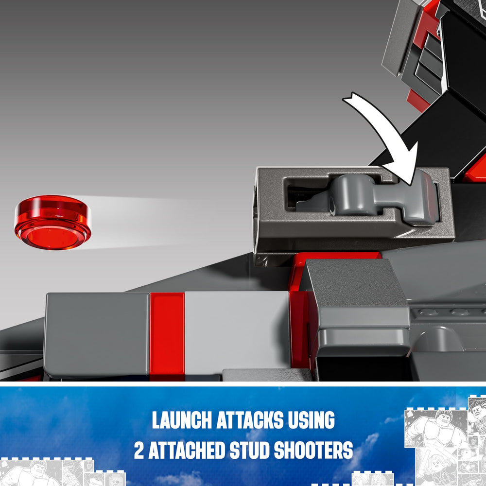 LEGO Red Hulk minifigure offers big superhero presence on the jet