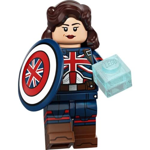 LEGO Marvel Captain Carter minifigure bagged for display and collection
