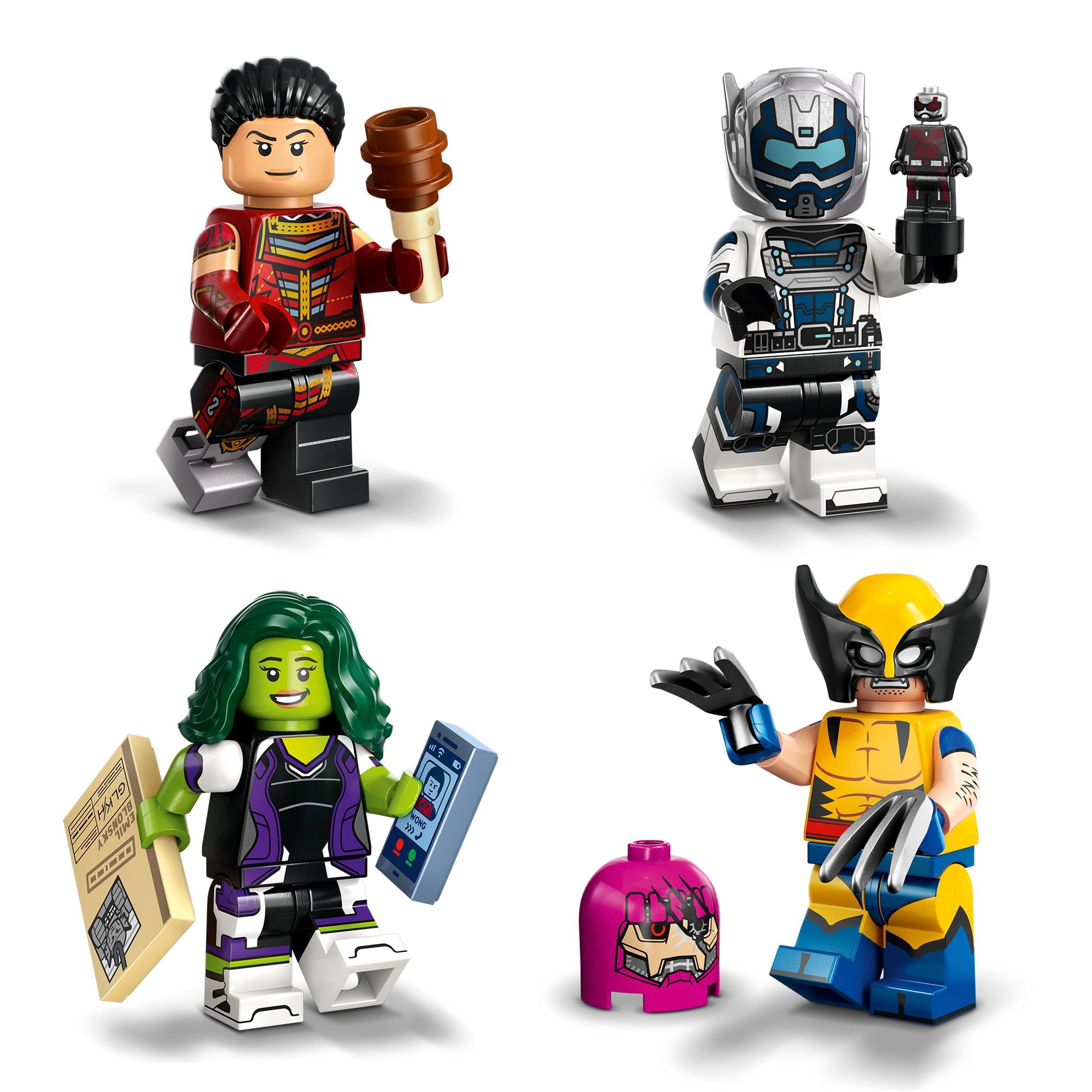 LEGO Marvel Series 2 She-Hulk figure with accessory for superhero display
