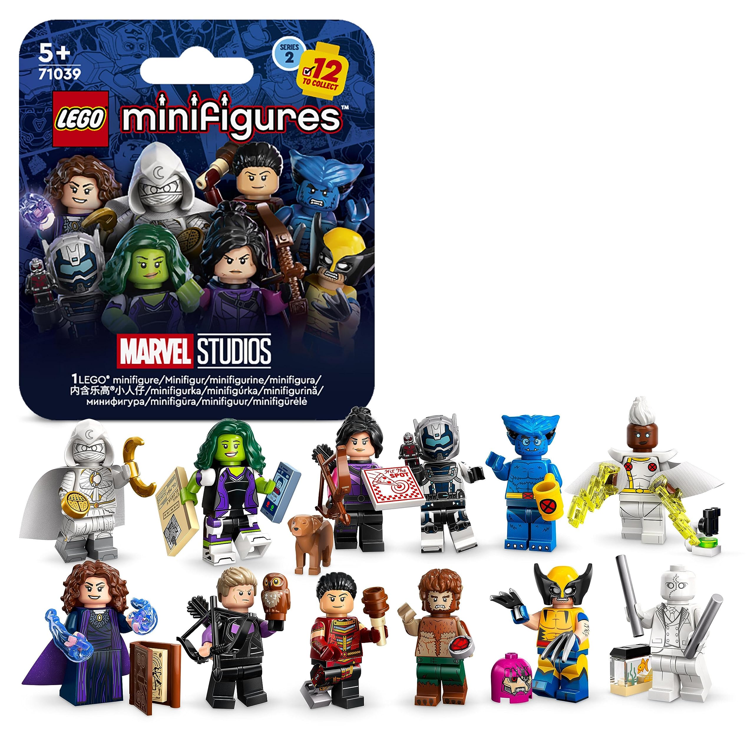 LEGO Marvel Series 2 Wolverine figure with accessory for action-packed play