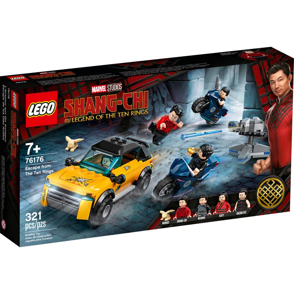 LEGO Marvel Shang-Chi Escape SUV image showing a high-energy chase setup for imaginative play and display