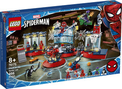 LEGO Marvel Spider-Man Attack on the Spider Lair 76175 basketball hoop boosts energetic pretend battles.