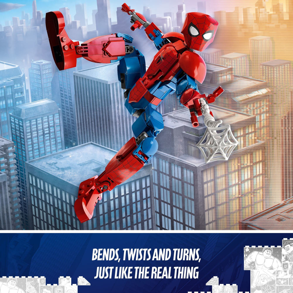 LEGO Marvel Spider-Man 24 cm tall figure for easy display and play.