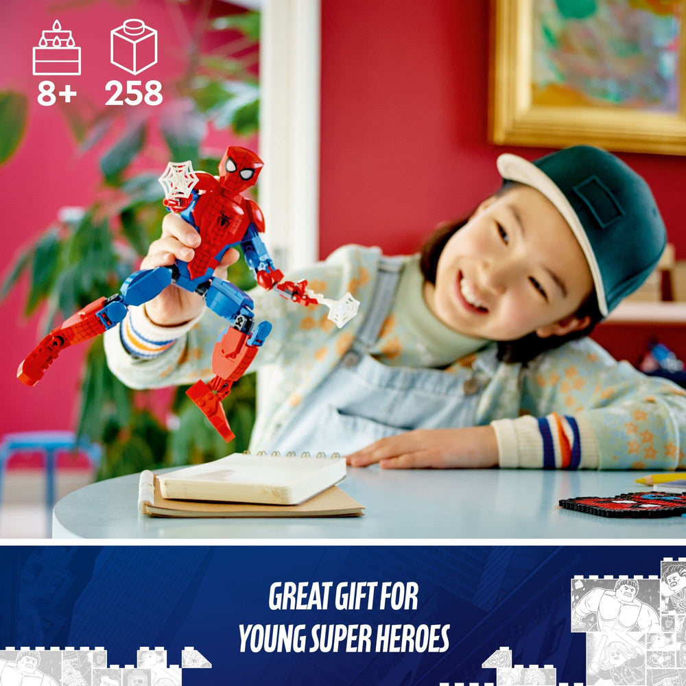 LEGO Marvel Spider-Man figure for action-mission play and gift ideas for fans.