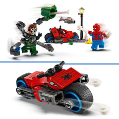 LEGO Marvel Spider-Man minifigure with weblaunchers for high-speed adventures.