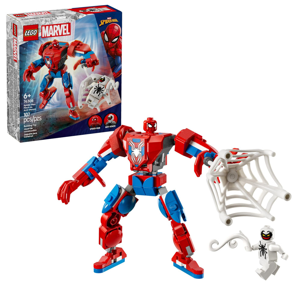 LEGO Marvel Spider-Man Mech image shows the main buildable figure for imaginative play.