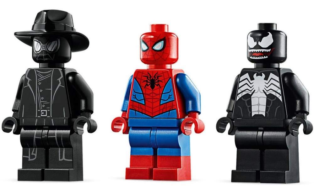 LEGO Marvel Spider-Man Noir jet attack image for high-energy battles