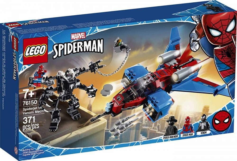 LEGO Marvel Spider-Man Spider-Jet front view for dynamic battle play