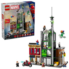 LEGO Marvel Spider-Man vs Oscorp front view ideal for dynamic city battles