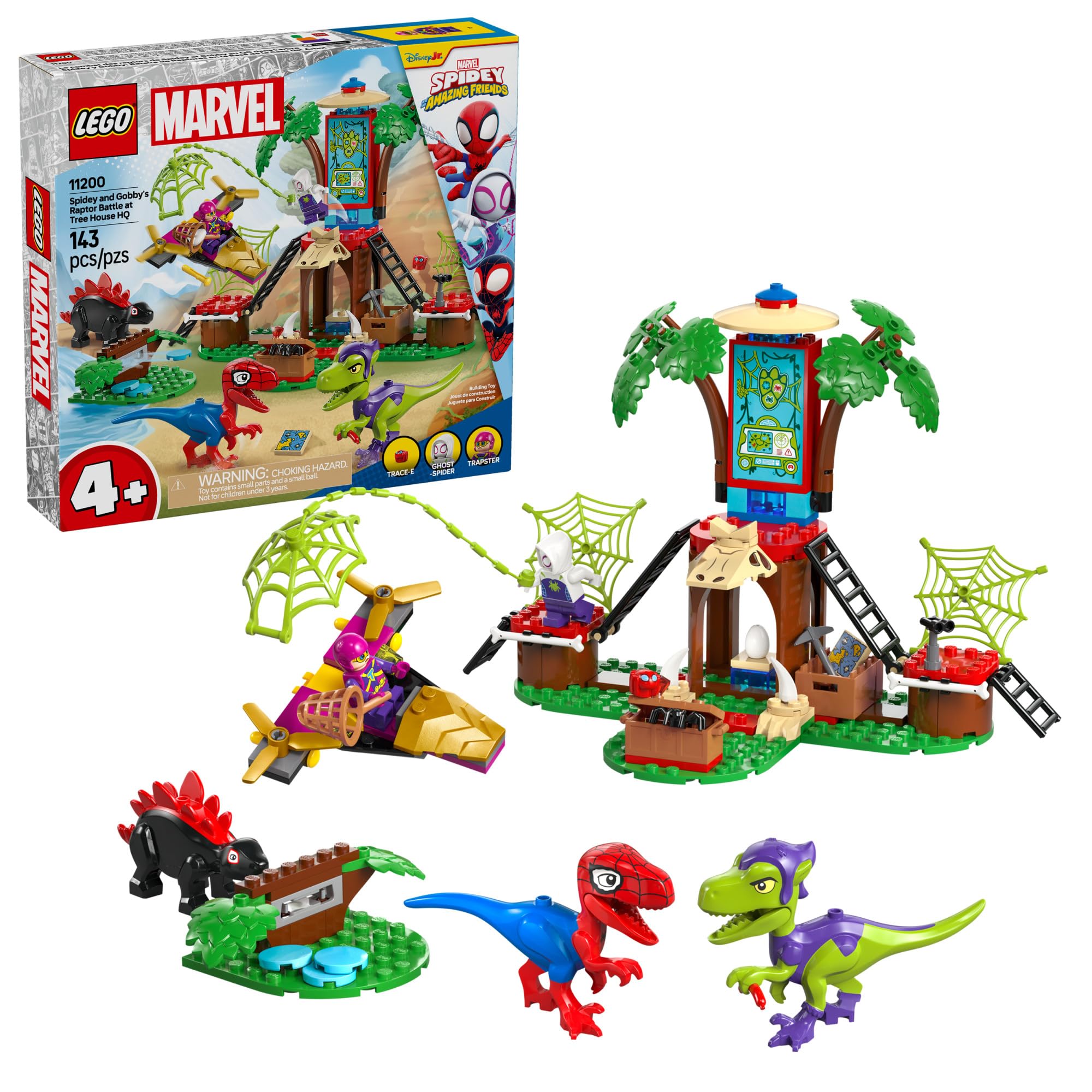LEGO Marvel Spidey tree house HQ minifigs inspire imaginative superhero play