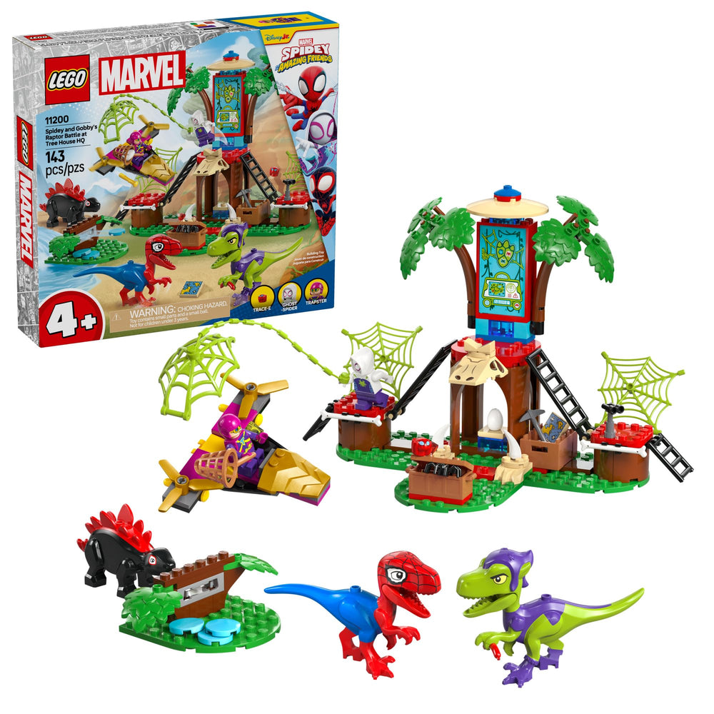 LEGO Marvel Spidey tree house HQ minifigs inspire imaginative superhero play