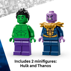 LEGO Marvel Thanos Infinity Gauntlet accessory complements battle setups.