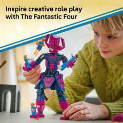 LEGO Marvel Thing's oversized hands add chunky action details