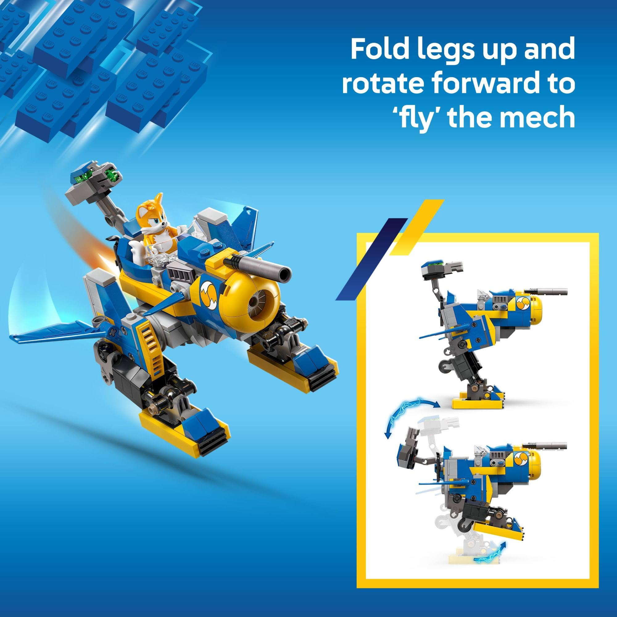 LEGO mech cockpit with storage and turret for action packed play sessions