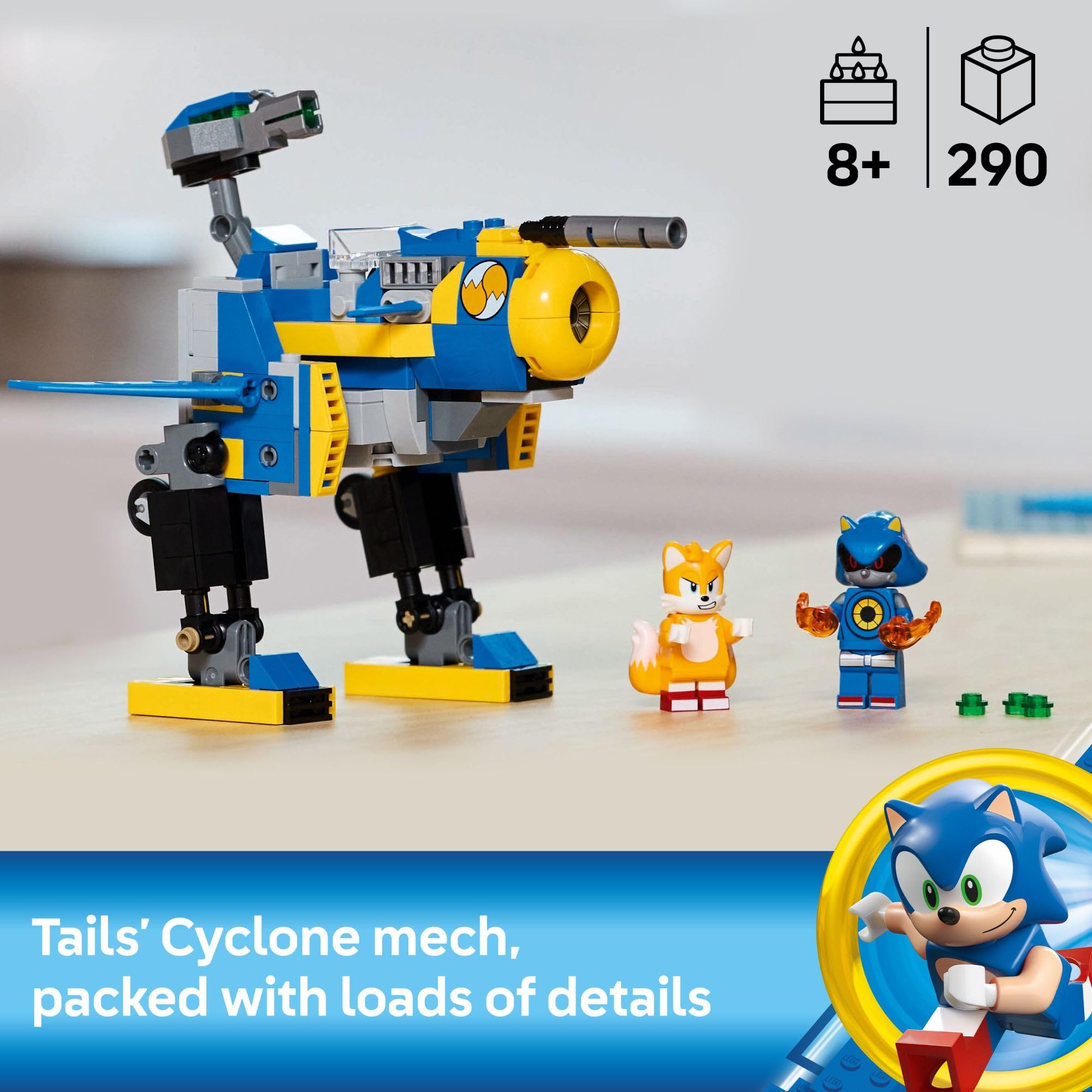 LEGO Metal Sonic minifigure with cockpit and accessories for imaginative battles