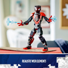 LEGO Miles Morales figure at 23 cm height in a dynamic stance