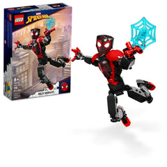 LEGO Miles Morales figure in a front view pose, ready for action