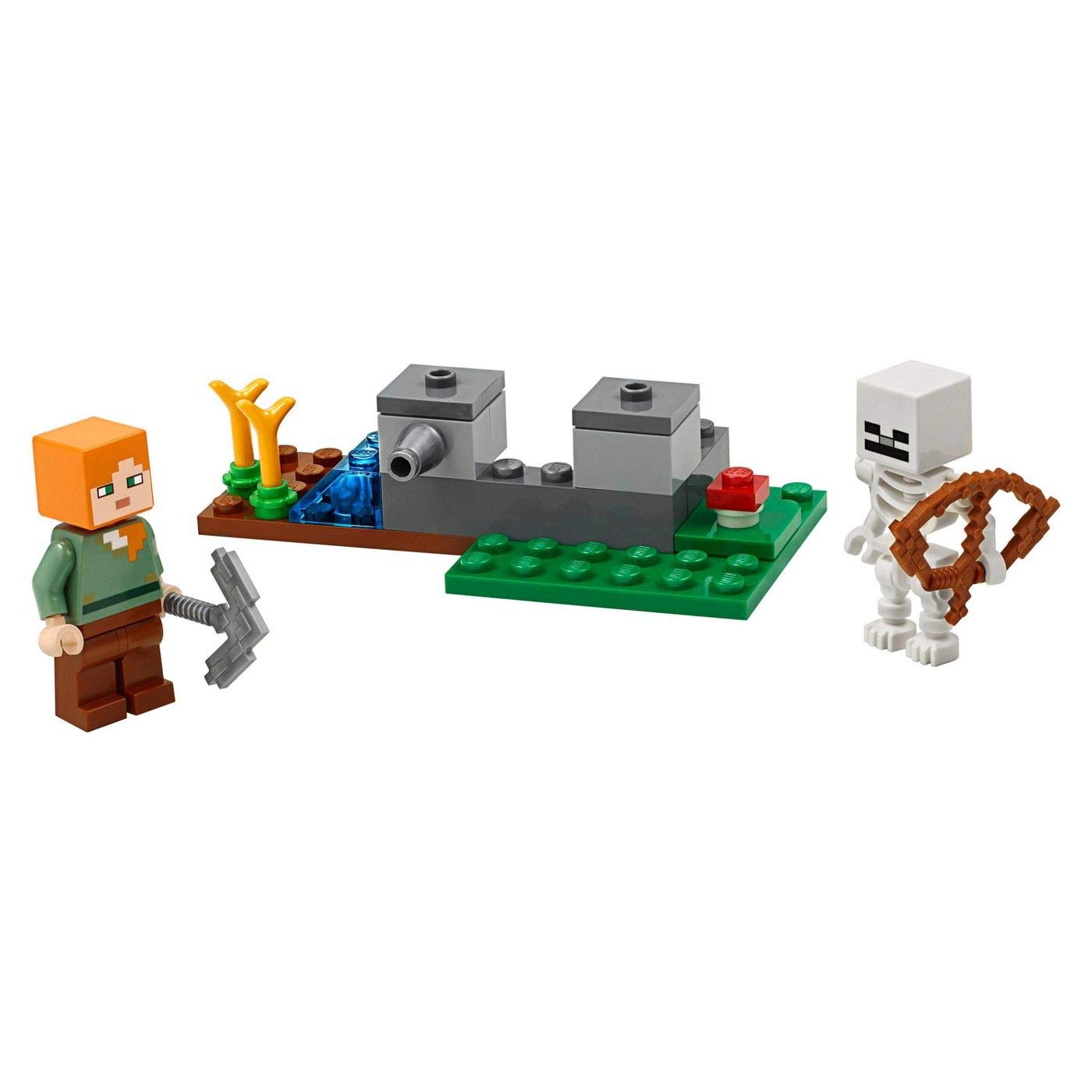 LEGO Minecraft 30394 Skeleton Defense — Skeleton with bow supports action-packed adventure.