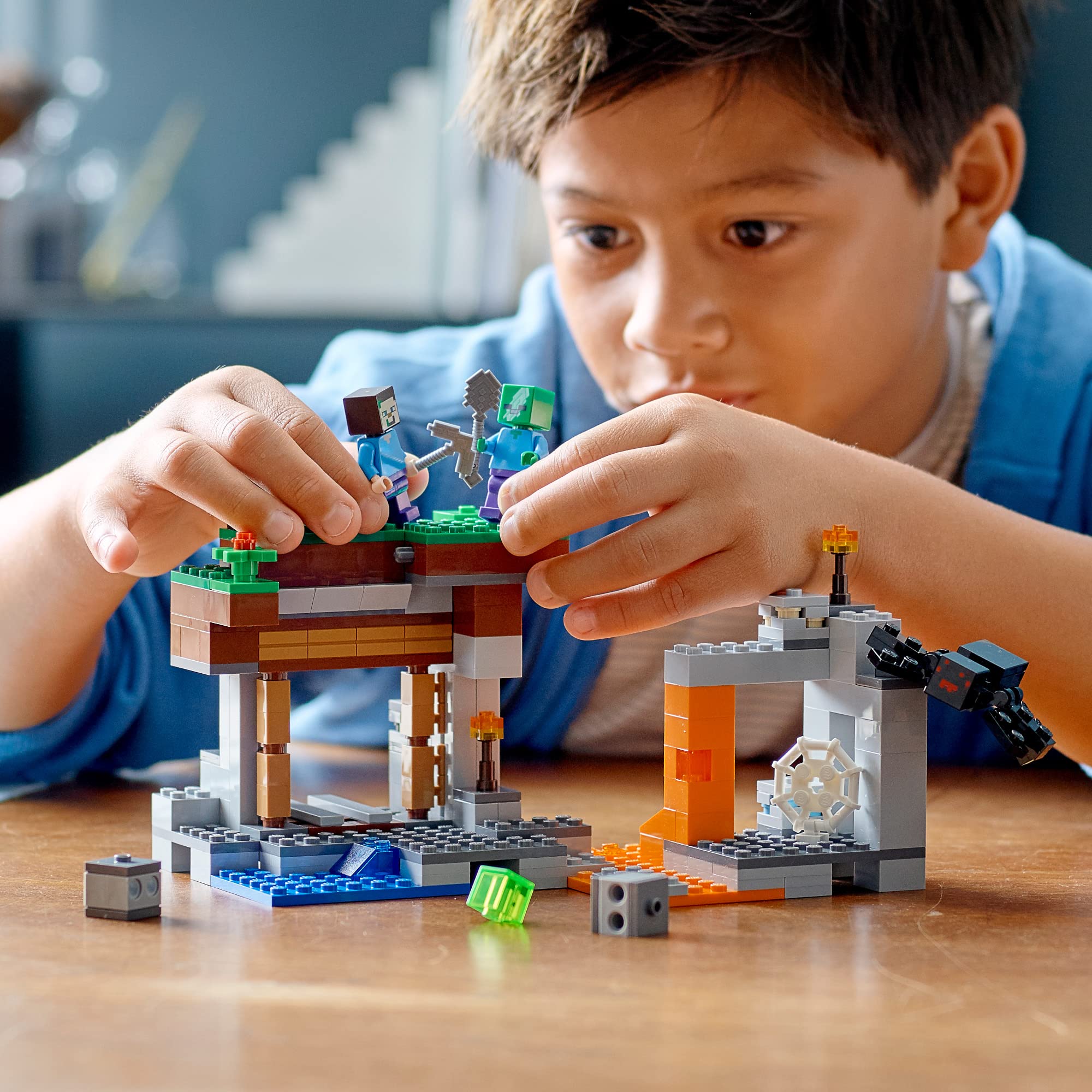LEGO Minecraft Abandoned Mine expandable world invites collaborative creativity.