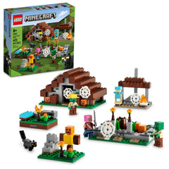 LEGO Minecraft Abandoned Village assembly with zombies inspires imaginative building play